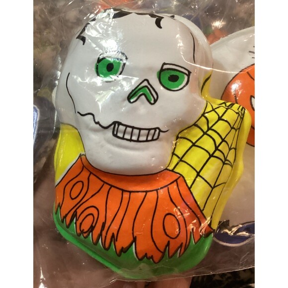 VINTAGE Ullman Halloween Fillable Plastic Party Favors Treat Boxes 2 Sealed Sets - Picture 6 of 16